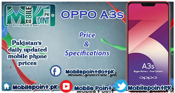 Oppo A3s Price in Pakistan - Mobile point - Latest Mobile Prices in