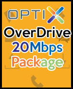Optix OverDrive 20Mbps Package