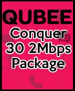 Qubee Conquer 30 2Mbps Package