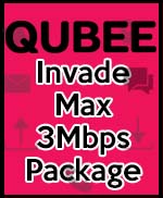 Qubee Invade Max 3Mbps Package