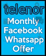 Monthly Facebook and WhatsApp Offer