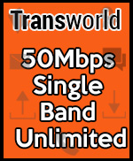 Transworld 50Mbps Single Band Unlimited