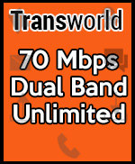 Transworld 70Mbps Dual Band Unlimited