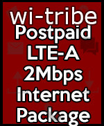 Witribe Postpaid LTE A 2Mbps Package